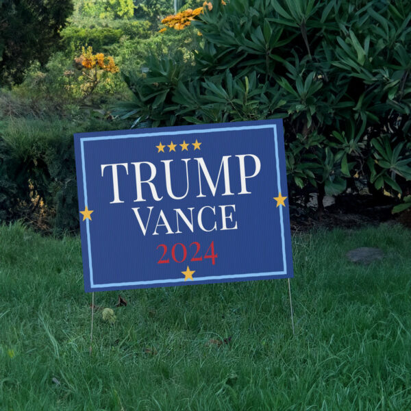 TRUMP Vance 2024 Plastic Yard Sign