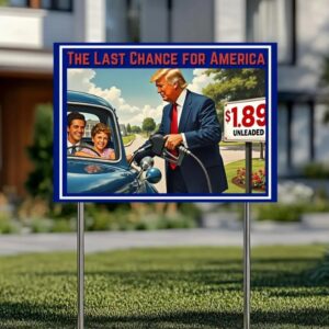 The Last Chance For America Yard Sign, Make America Great Again Yard Sign, Trump Yard Sign, Republicans Yard Sign, Election 2024 Yard Sign2