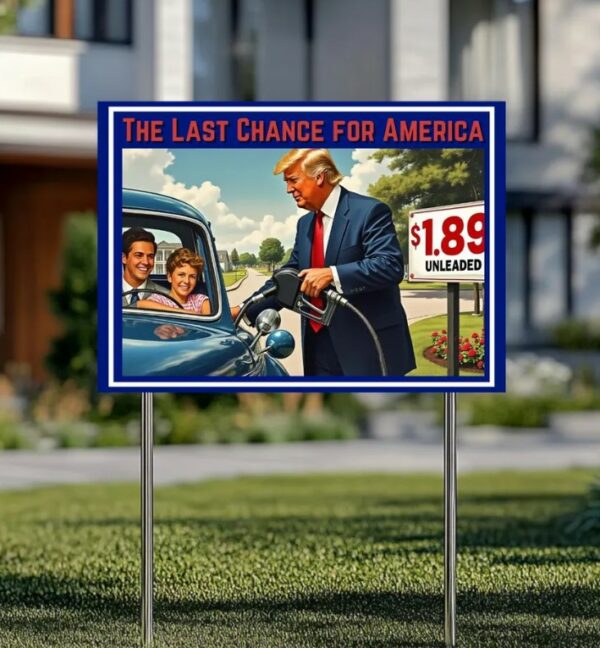 The Last Chance For America Yard Sign, Make America Great Again Yard Sign, Trump Yard Sign, Republicans Yard Sign, Election 2024 Yard Sign2