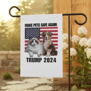 They're eating our cats and dogs, Vote Trump flag, Political Election, 2024, Vote Trump Vance Garden & House Banner, MAGA, Trump Campaign