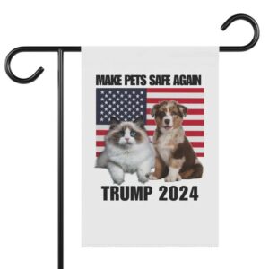 They're eating our cats and dogs, Vote Trump flag, Political Election, 2024, Vote Trump Vance Garden & House Banner, MAGA, Trump Campaign1