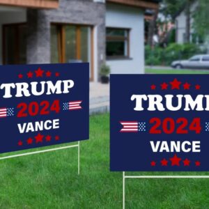 Trump 2024 Vance Yard Sign, Trump Sign, Patriotic Yard Sign, Republican Gift, Donald Trump 2024, Political Lawn Sign, Yard Sign, MAGA3