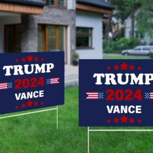 Trump 2024 Vance Yard Sign, Trump Sign, Patriotic Yard Sign, Republican Gift, Donald Trump 2024, Political Lawn Sign, Yard Sign, MAGA3