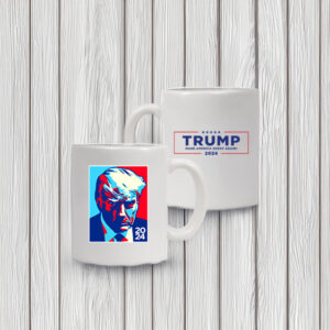 Trump Colorblock White Coffee Mug US