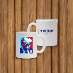 Trump Colorblock White Coffee Mugs