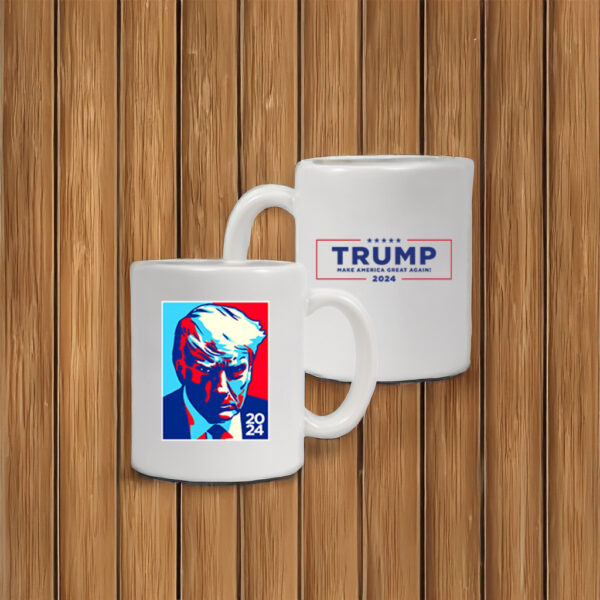 Trump Colorblock White Coffee Mugs