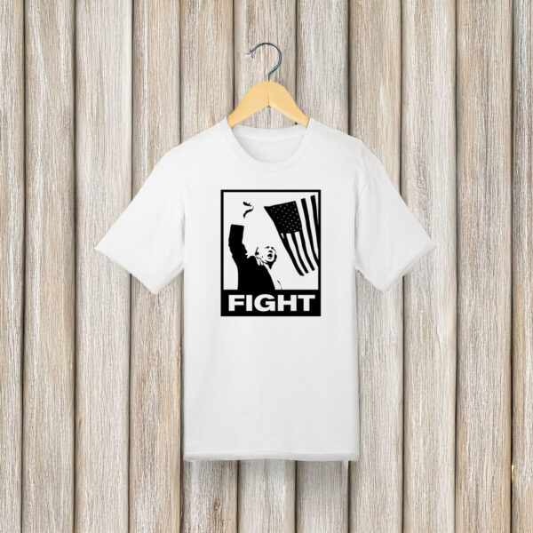 Trump Fight White T-Shirt