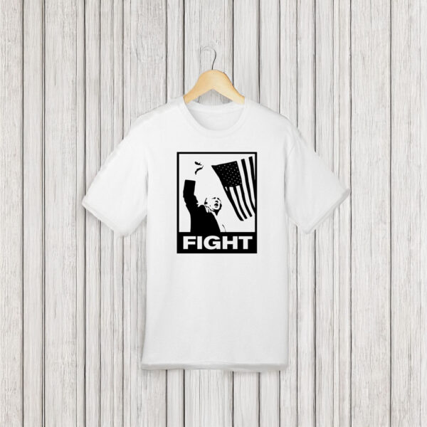 Trump Fight White T-Shirt US