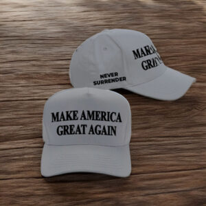 Trump Never Surrender Gray MAGA Hat