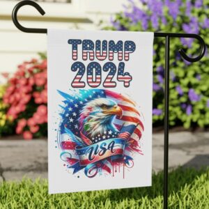 Trump Vance 2024 Garden Banner, Take America Back, Patriotic Yard Decor, American Flag Garden Sign, 12x18 Yard Flag, Political Yard Sign