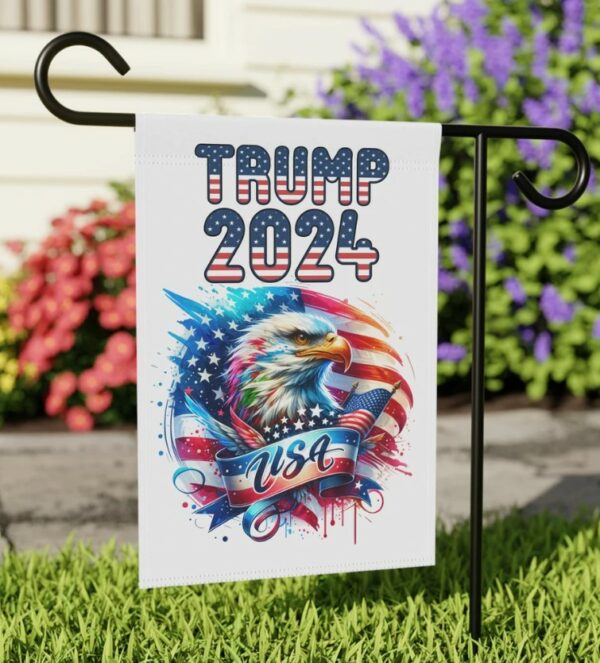 Trump Vance 2024 Garden Banner, Take America Back, Patriotic Yard Decor, American Flag Garden Sign, 12x18 Yard Flag, Political Yard Sign