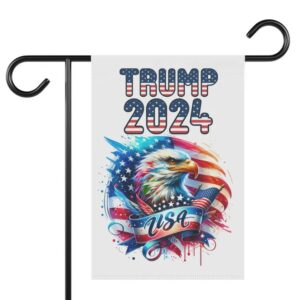 Trump Vance 2024 Garden Banner, Take America Back, Patriotic Yard Decor, American Flag Garden Sign, 12x18 Yard Flag, Political Yard Sign2