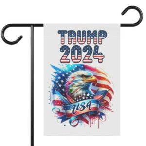 Trump Vance 2024 Garden Banner, Take America Back, Patriotic Yard Decor, American Flag Garden Sign, 12x18 Yard Flag, Political Yard Sign2