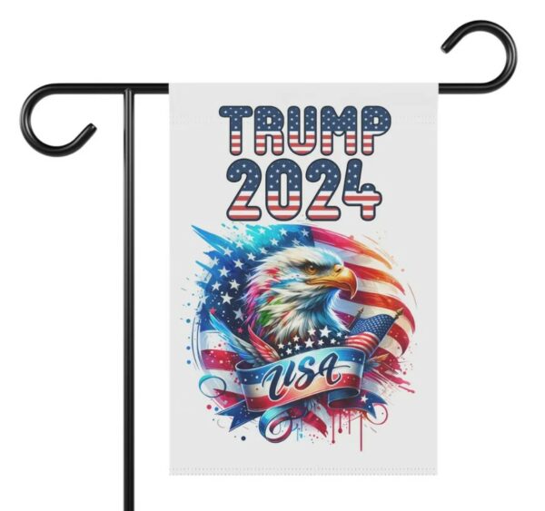 Trump Vance 2024 Garden Banner, Take America Back, Patriotic Yard Decor, American Flag Garden Sign, 12x18 Yard Flag, Political Yard Sign2