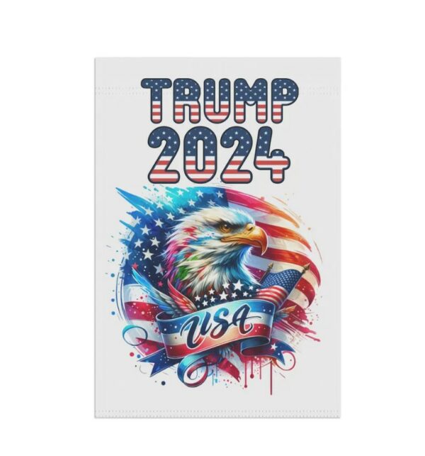 Trump Vance 2024 Garden Banner, Take America Back, Patriotic Yard Decor, American Flag Garden Sign, 12x18 Yard Flag, Political Yard Sign3