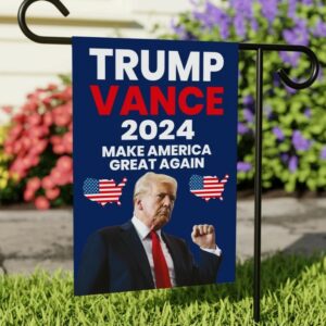 Trump Vance 2024 Garden Flag - 12x18 Inch Double Sided, Make America Great Again Flag, Trump Fight Flag, Take America Back Trump 2024 Flag