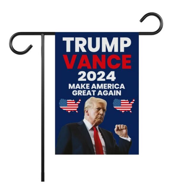 Trump Vance 2024 Garden Flag - 12x18 Inch Double Sided, Make America Great Again Flag, Trump Fight Flag, Take America Back Trump 2024 Flag1