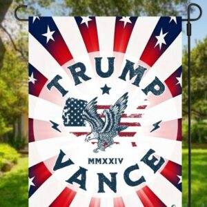 Trump Vance 2024 Garden FlagTrump Vance Circle Design Flag 2024Trump Vance Garden FlagTrump Yard FlagPatriotic Yard FlagsTrump Flag