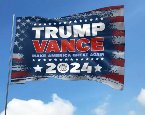 Trump Vance 2024 House Flag, Vice President JD Vance, Trump Vance 24 Flag, Trump Fight Flag, President Trump Vance Republican Flag UM3423