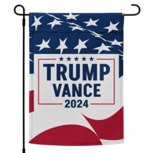 Trump Vance 2024 MAGA - Premium Yard Garden Flag 12x17 Double-Sided1