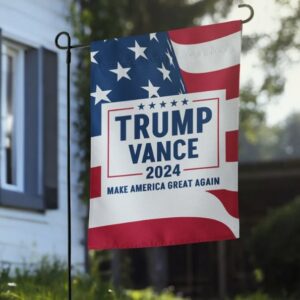 Trump Vance 2024 MAGA - Premium Yard Garden Flag 12x17 Double-Sided1