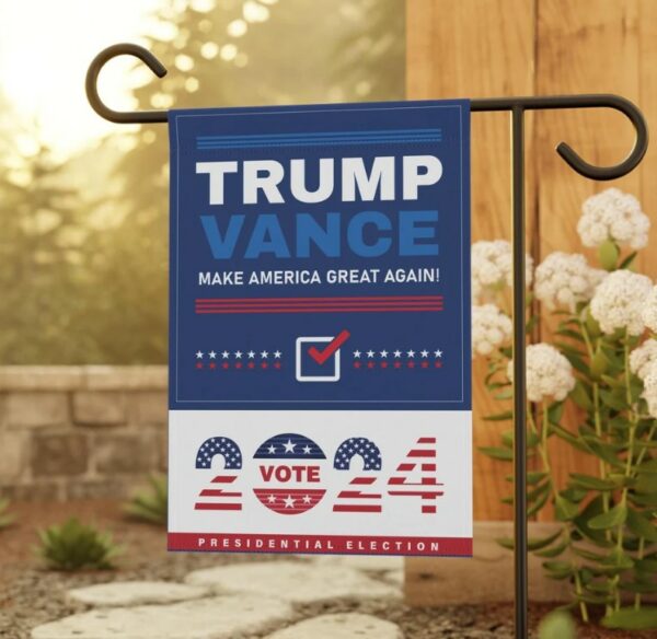 Trump Vance 2024 Rally Garden Flag, Trump Vance 2024 America Lawn Flag Trump For President House Flag Take America Back Lawn Rally Yard Flag