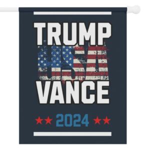 Trump Vance 2024 Republican Presidential Election Garden & House Flag Banner1