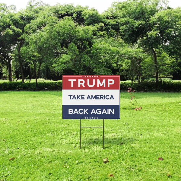 Trump Vance 2024 Yard Sign, Donald Trump For President 2024