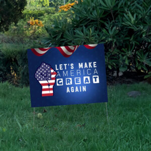 Trump Vance 2024 Yard Sign-Donald Trump For President 2024-Lets Make America