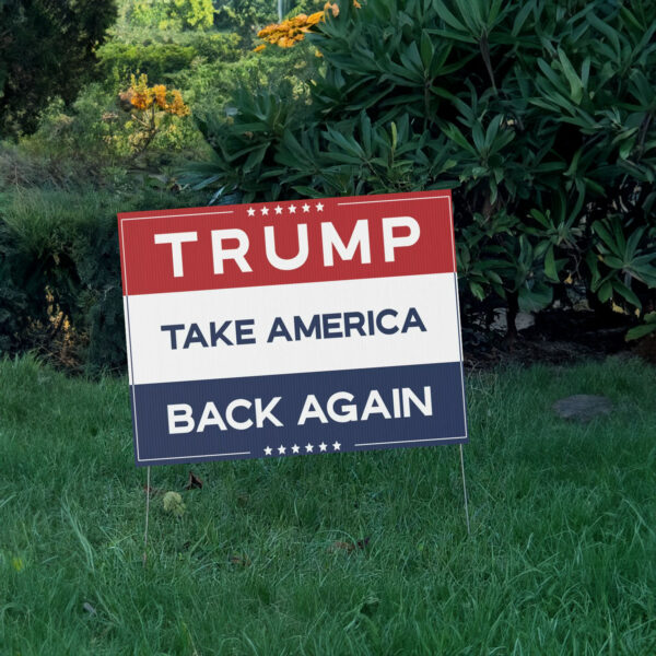 Trump Vance 2024 Yard Sign, Donald Trump For President 2024, Make America Great Again