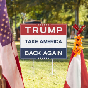 Trump Vance 2024 Yard Sign, Make America Great Again