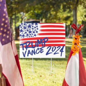 Trump Vance 2024 Yard Sign, Political Campaign Sign,Outdoor Trump