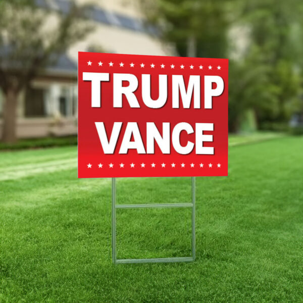 Trump Vance 2024 Yard Sign (Single or Double-Siided)