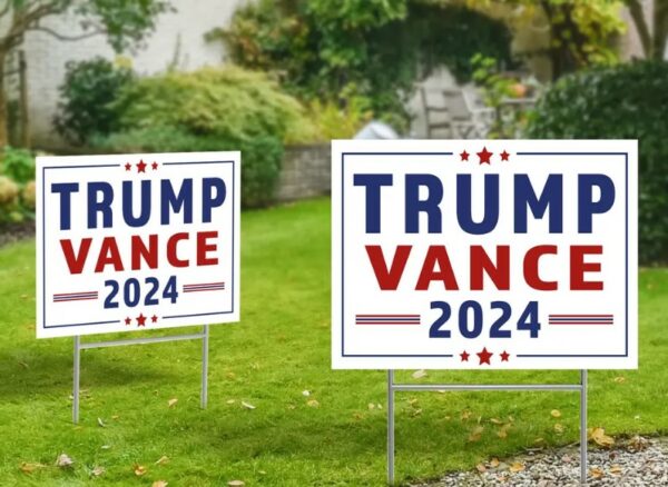 Trump Vance 2024 Yard Sign, Trump 2024, Political Lawn Sign, Republican Sign, Yard Decor, Vote Yard Sign, Trump Supporter, Trump Vance1