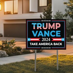 Trump Vance 2024 Yard Sign, Trump President Vance Vice President 2024, Donald Trump Yard Sign, Trump Vote Yard Sign, Double Sided2