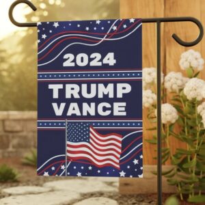 Trump Vance Flag Yard Sign, Double-Sided 12x18 Hanging Garden Flag President Election Republican Outdoor Patriotic Decor, Trump Vance Flag