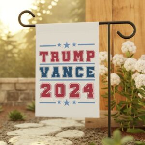 Trump Vance Presidential Election Flag, Republican Election Season Garden Flag, Patriotic Porch Flag, Red White Blue Voting Season Decor