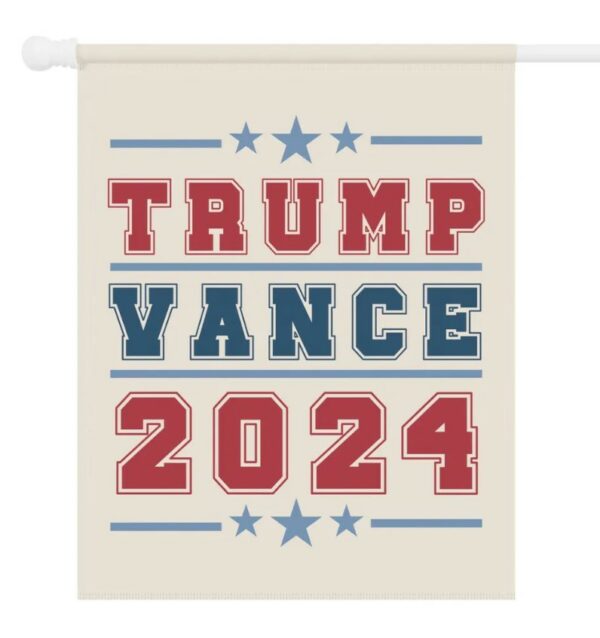 Trump Vance Presidential Election Flag, Republican Election Season Garden Flag, Patriotic Porch Flag, Red White Blue Voting Season Decor3