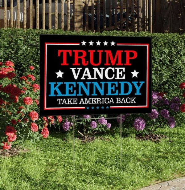 Trump Vance RFK Jr 2024 Yard SignPresident '24 SignTrump Vance Kennedy SignTrump Kennedy SignTrump Vance Kennedy Sign OGVI123