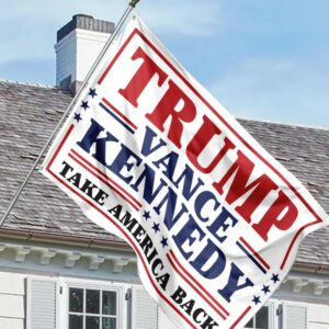 Trump Vance USA 2024 House Flag, Trump Vance Kennedy House Flag, Trump Kennedy House Flag, Take America Back House Flag, Political Flag