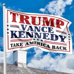 Trump Vance USA 2024 House Flag, Trump Vance Kennedy House Flag, Trump Kennedy House Flag, Take America Back House Flag, Political Flag1