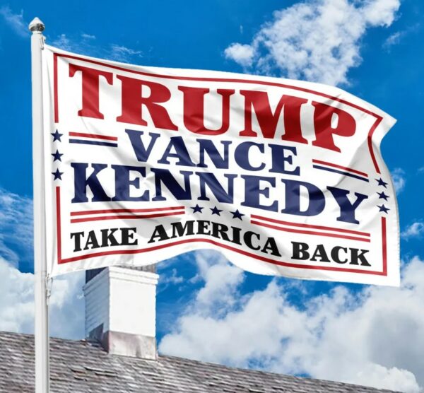 Trump Vance USA 2024 House Flag, Trump Vance Kennedy House Flag, Trump Kennedy House Flag, Take America Back House Flag, Political Flag1