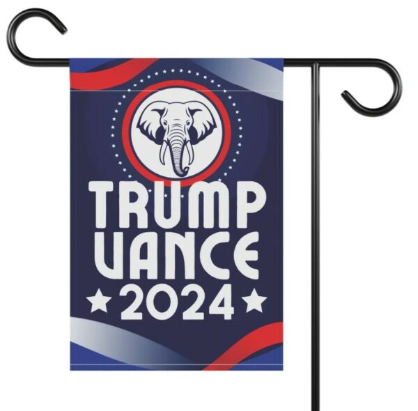 Trump Vance Yard Sign Double-Sided 12x18 Hanging Garden Flag, President Election Republican Outdoor Patriotic Decor, Trump Supporter Gifts3