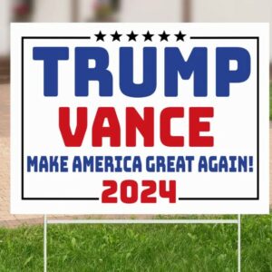 Trump Vance Yard Sign, Election 2024, Trump Yard Sign, Election Yard Sign, Political Lawn Sign, Trump Supporter, Yard Decor, Vote 2024