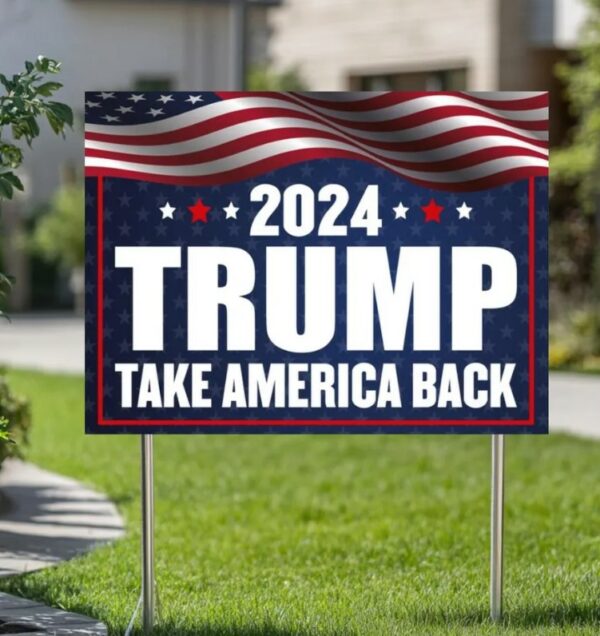 Trump Vance Yard Sign, Trump President Vance, Vice President 2024, Trump Yard Sign, Trump Vote Yard Sign, Double Sided,Take America Back