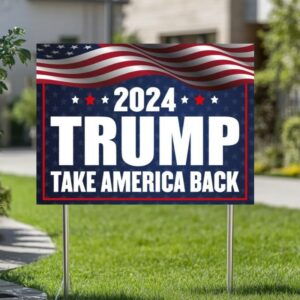 Trump Vance Yard Sign, Trump President Vance, Vice President 2024, Trump Yard Sign, Trump Vote Yard Sign, Double Sided,Take America Back