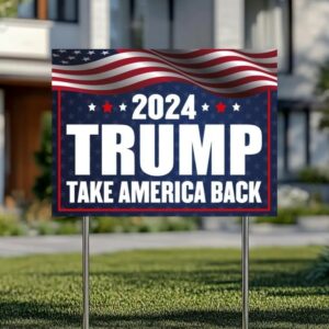 Trump Vance Yard Sign, Trump President Vance, Vice President 2024, Trump Yard Sign, Trump Vote Yard Sign, Double Sided,Take America Back1