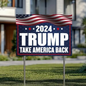 Trump Vance Yard Sign, Trump President Vance, Vice President 2024, Trump Yard Sign, Trump Vote Yard Sign, Double Sided,Take America Back1