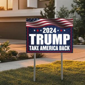 Trump Vance Yard Sign, Trump President Vance, Vice President 2024, Trump Yard Sign, Trump Vote Yard Sign, Double Sided,Take America Back2