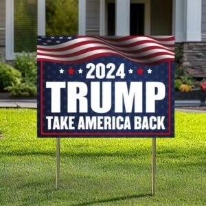 Trump Vance Yard Sign, Trump President Vance, Vice President 2024, Trump Yard Sign, Trump Vote Yard Sign, Double Sided,Take America Back2